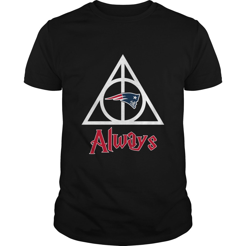 New England Patriots "deathly Hallows Always" Harry Potter T-Shirt